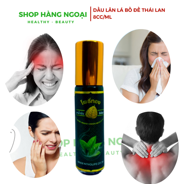 Dầu lăn lá bồ đề Thái Lan 8cc