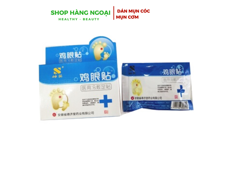 Miếng dán mụn cóc, mụn cơm, mắt cá chân, vết chai chân, cồi cá