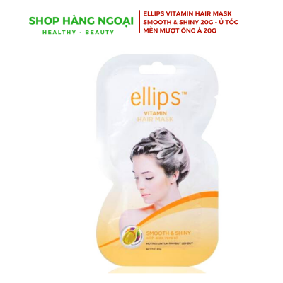 Ellips Vitamin Hair Mask Smooth & Shiny 20g - Ủ tóc mền mượt óng ả 20g