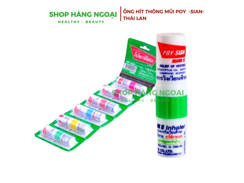 Ống hít mũi Poy Sian Inhaler Thái Lan