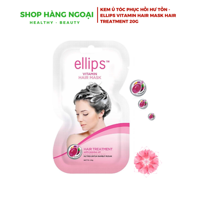 Ellips Vitamin Hair Mask Hair Treatment 20g -  ủ tóc phục hồi tóc hư tổn
