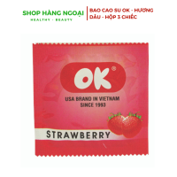 Bao cao su OK - Hương  dâu 3 chiếc