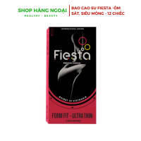 Bao cao su ôm sát, siêu mỏng - Fiesta Form Fit Ultra Thin, hộp 12 chiếc