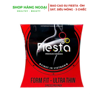 Bao cao su ôm sát, siêu mỏng - Fiesta Form Fit Ultra Thin, hộp 3 chiếc