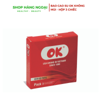 Bao cao su OK - không mùi 3 chiếc