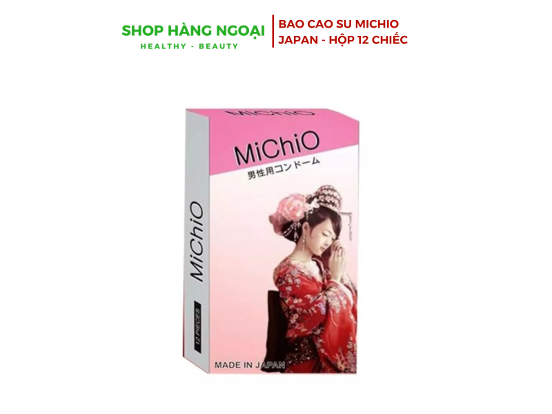 Bao cao su Michio - Japan hộp 12 chiếc