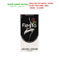 Bao cao su kéo dài - siêu mỏng Fiesta Long Shock UltraThin hộp 12 chiếc