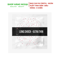 Bao cao su kéo dài - siêu mỏng Fiesta Long Shock UltraThin hộp 3 chiếc