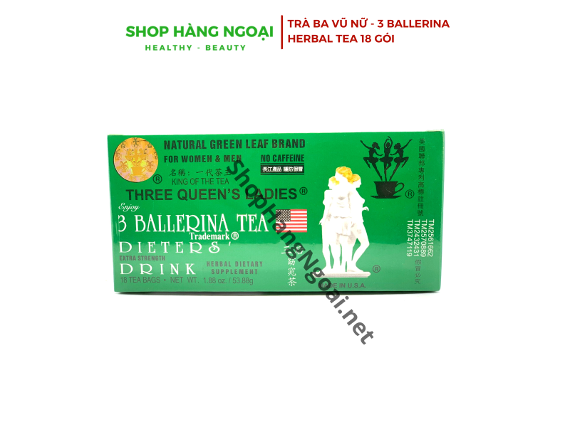 TRÀ BA CÔ GÁI - 3 BALLERINA HERBAL TEA 18 GÓI
