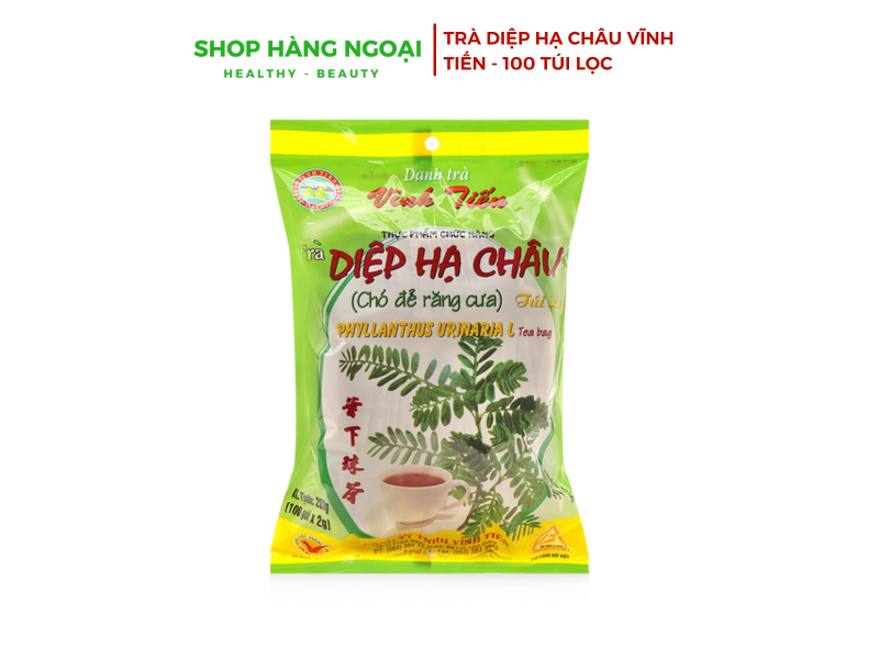 Trà diệp hạ châu chó đẻ răng cưa Vĩnh Tiến 100 túi lọc
