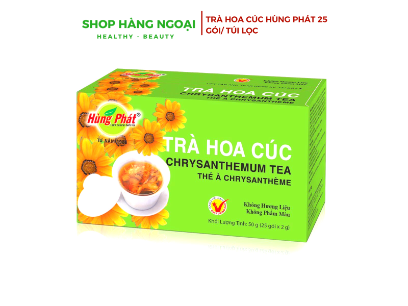 Trà hoa cúc Hùng Phát 25 gói - Chrysathemun tea
