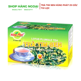 Trà tim sen Hùng Phát 25 gói- Lotus Plumule Tea