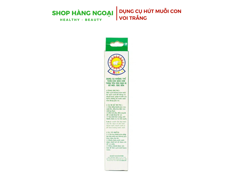 Dụng cụ hút mũi con voi trắng